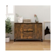 Buffet Chêne fumé 104x35x70 cm Bois d'ingénierie