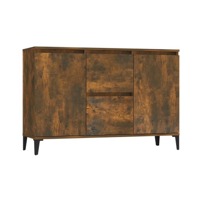 Buffet Chêne fumé 104x35x70 cm Bois d'ingénierie