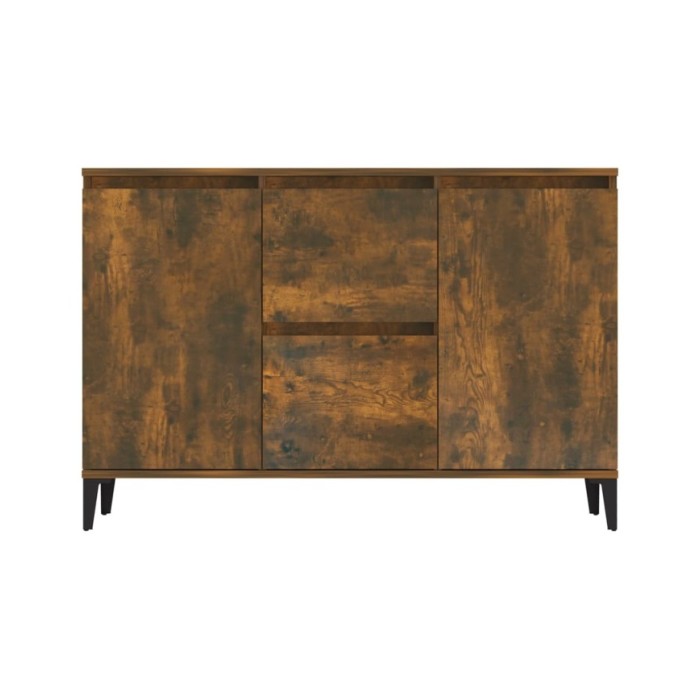 Buffet Chêne fumé 104x35x70 cm Bois d'ingénierie