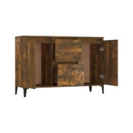 Buffet Chêne fumé 104x35x70 cm Bois d'ingénierie