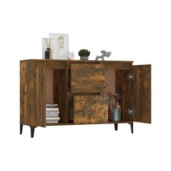 Buffet Chêne fumé 104x35x70 cm Bois d'ingénierie