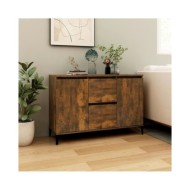 Buffet Chêne fumé 104x35x70 cm Bois d'ingénierie