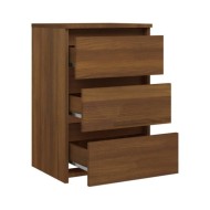 Table de chevet Chêne marron 40x35x62,5 cm Bois d'ingénierie