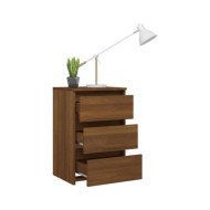 Table de chevet Chêne marron 40x35x62,5 cm Bois d'ingénierie