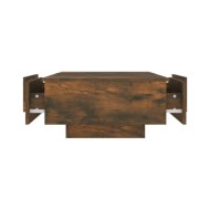 Table basse Chêne fumé 90x60x31 cm Bois d'ingénierie