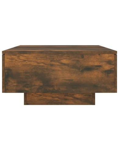 Table basse Chêne fumé 90x60x31 cm Bois d'ingénierie