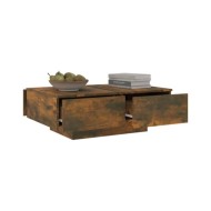 Table basse Chêne fumé 90x60x31 cm Bois d'ingénierie