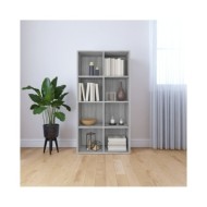 Bibliothèque/Buffet Sonoma gris 66x30x130 cm Bois d'ingénierie