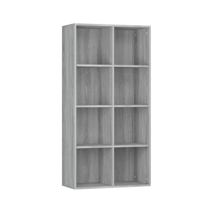 Bibliothèque/Buffet Sonoma gris 66x30x130 cm Bois d'ingénierie