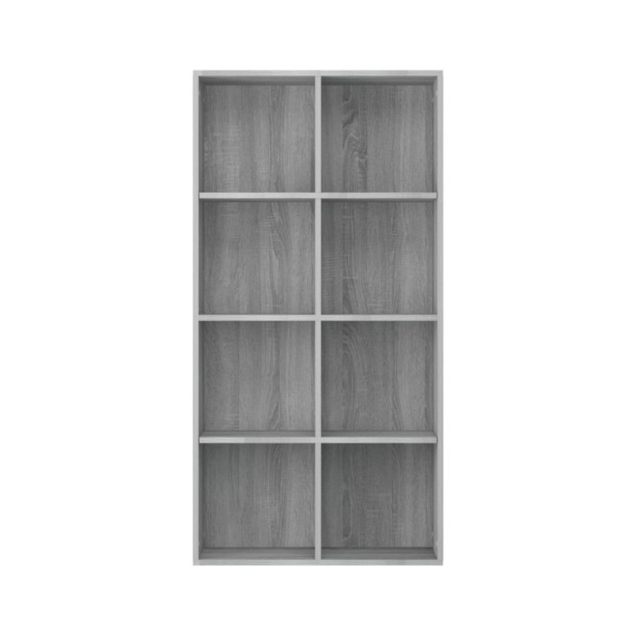 Bibliothèque/Buffet Sonoma gris 66x30x130 cm Bois d'ingénierie