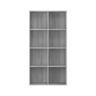 Bibliothèque/Buffet Sonoma gris 66x30x130 cm Bois d'ingénierie