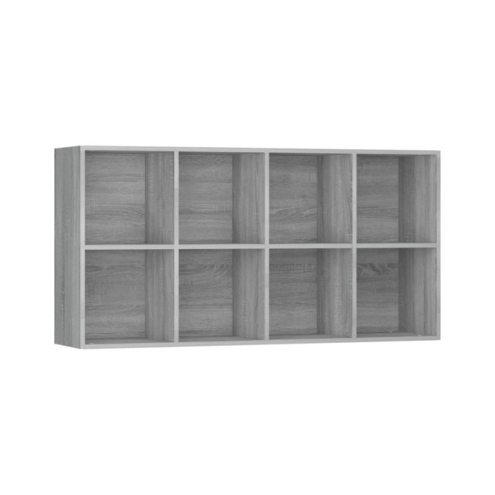 Bibliothèque/Buffet Sonoma gris 66x30x130 cm Bois d'ingénierie