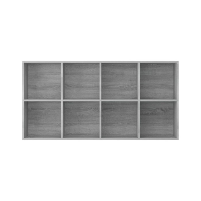 Bibliothèque/Buffet Sonoma gris 66x30x130 cm Bois d'ingénierie