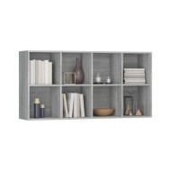 Bibliothèque/Buffet Sonoma gris 66x30x130 cm Bois d'ingénierie