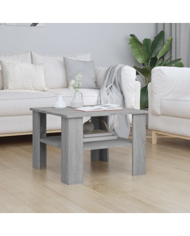  Table basse Sonoma gris 60x60x42 cm Bois d'ingénierie	