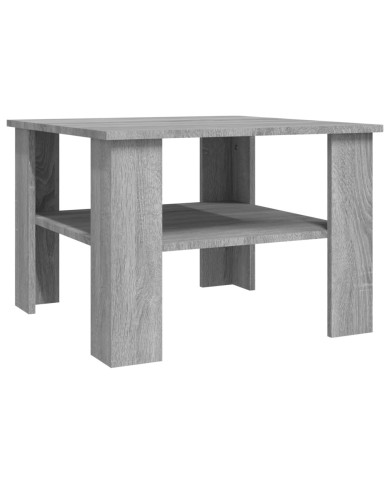  Table basse Sonoma gris 60x60x42 cm Bois d'ingénierie	