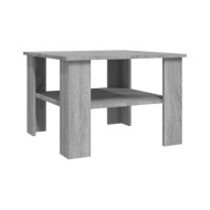  Table basse Sonoma gris 60x60x42 cm Bois d'ingénierie	
