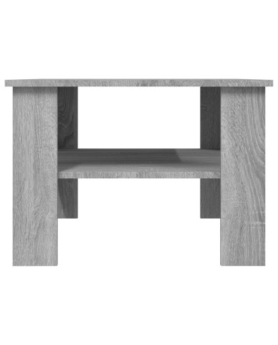  Table basse Sonoma gris 60x60x42 cm Bois d'ingénierie	