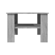  Table basse Sonoma gris 60x60x42 cm Bois d'ingénierie	