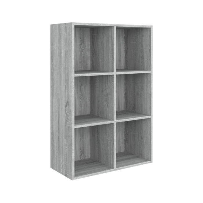Bibliothèque/Buffet Sonoma gris 66x30x98 cm Bois d'ingénierie