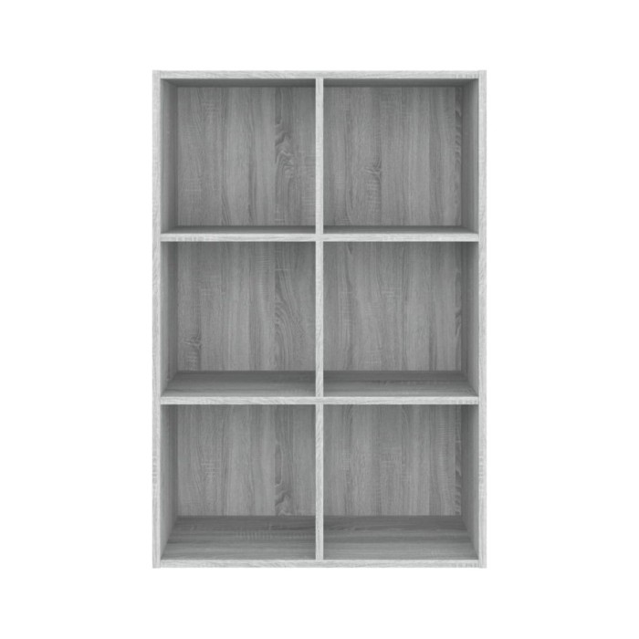 Bibliothèque/Buffet Sonoma gris 66x30x98 cm Bois d'ingénierie