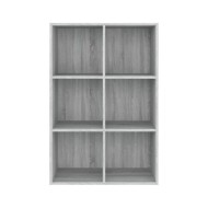 Bibliothèque/Buffet Sonoma gris 66x30x98 cm Bois d'ingénierie