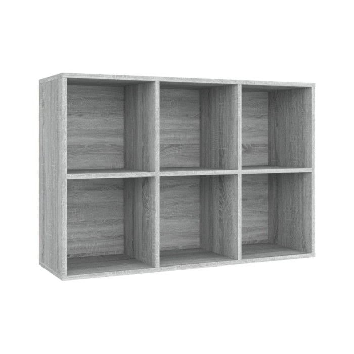 Bibliothèque/Buffet Sonoma gris 66x30x98 cm Bois d'ingénierie
