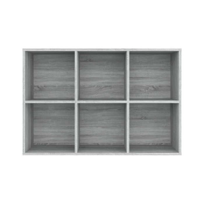 Bibliothèque/Buffet Sonoma gris 66x30x98 cm Bois d'ingénierie