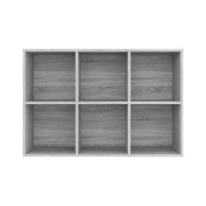 Bibliothèque/Buffet Sonoma gris 66x30x98 cm Bois d'ingénierie