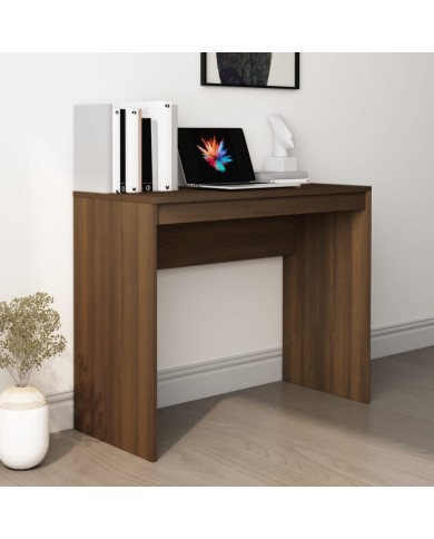 Bureau Chêne marron 90x40x72 cm Bois d'ingénierie