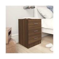 Table de chevet Chêne marron 38x35x56 cm Bois d'ingénierie