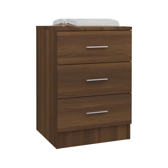 Table de chevet Chêne marron 38x35x56 cm Bois d'ingénierie