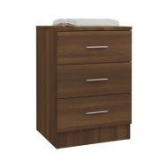 Table de chevet Chêne marron 38x35x56 cm Bois d'ingénierie