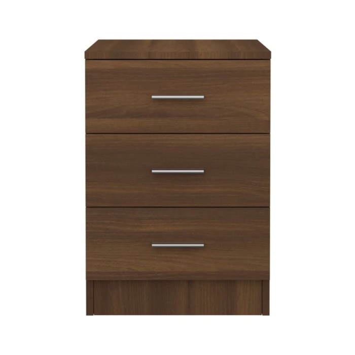 Table de chevet Chêne marron 38x35x56 cm Bois d'ingénierie
