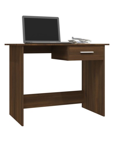 Bureau Chêne marron 100x50x76 cm Bois d'ingénierie