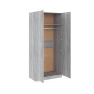 Garde-robe Sonoma gris 90x52x200 cm Bois d'ingénierie