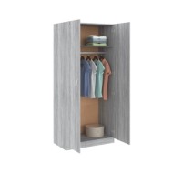 Garde-robe Sonoma gris 90x52x200 cm Bois d'ingénierie