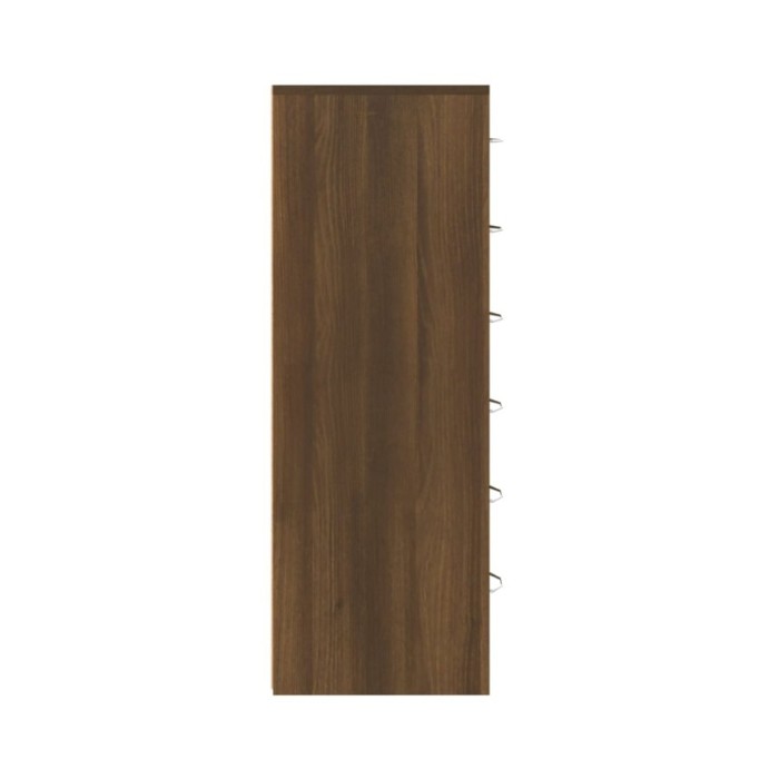 Buffet avec 6 tiroirs Chêne brun 50x34x96 cm Bois d'ingénierie