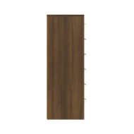Buffet avec 6 tiroirs Chêne brun 50x34x96 cm Bois d'ingénierie
