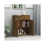  Buffet Chêne fumé 60x30x75 cm Bois d'ingénierie	
