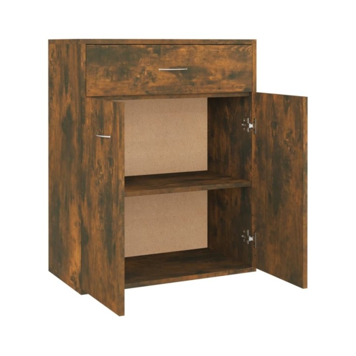  Buffet Chêne fumé 60x30x75 cm Bois d'ingénierie	