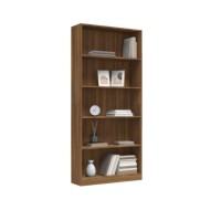 Bibliothèque 5 niveaux Chêne marron 80x24x175cm Bois ingénierie
