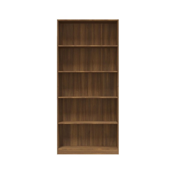 Bibliothèque 5 niveaux Chêne marron 80x24x175cm Bois ingénierie