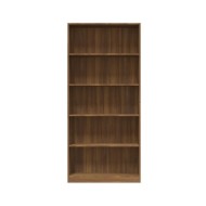 Bibliothèque 5 niveaux Chêne marron 80x24x175cm Bois ingénierie