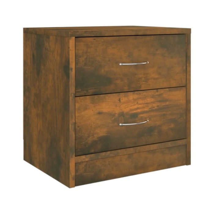 Table de chevet Chêne fumé 40x30x40 cm Bois d'ingénierie