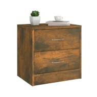 Table de chevet Chêne fumé 40x30x40 cm Bois d'ingénierie
