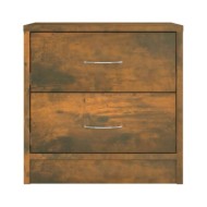 Table de chevet Chêne fumé 40x30x40 cm Bois d'ingénierie
