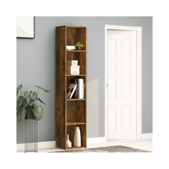 Bibliothèque Chêne fumé 40x30x189 cm Bois d'ingénierie