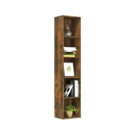 Bibliothèque Chêne fumé 40x30x189 cm Bois d'ingénierie