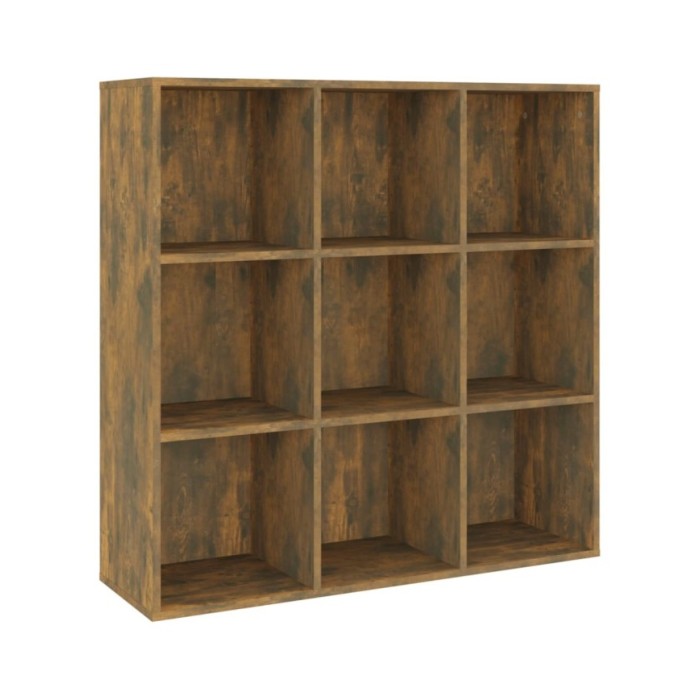 Armoire à livres Chêne fumé 98x30x98 cm